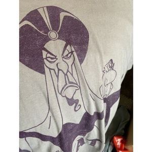 Disney Aladdin Ecstatic T Shirt Jafar Raglan XL Rare Port & Company Ring Spun